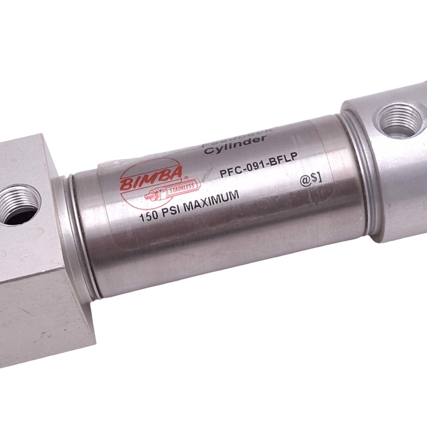 Used Bimba PFC-091-BFLP Position Feedback Cylinder, 1-1/16in Bore, 1in Stroke, 150psi