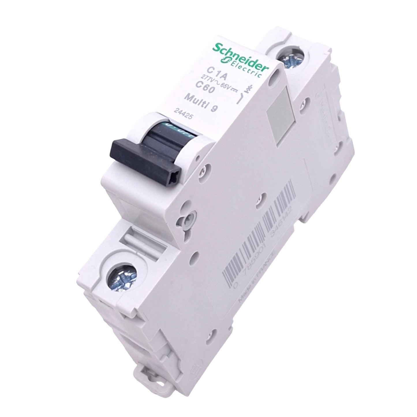 New – Open box Schneider Electric 24425 Multi9 Circuit Breaker, 277VAC/65VDC Max, 1A, DIN Rail
