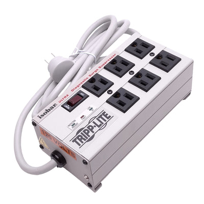 New Tripp Lite ISOBAR6ULTRA Diagnostic Surge Suppressor, 120VAC 12A, 6-Outlet