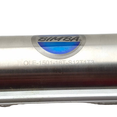 Used Bimba OLE-1501-16T-S12T1T3 Electric Linear Actuator 2" Bore 1" Stroke *No Motor*
