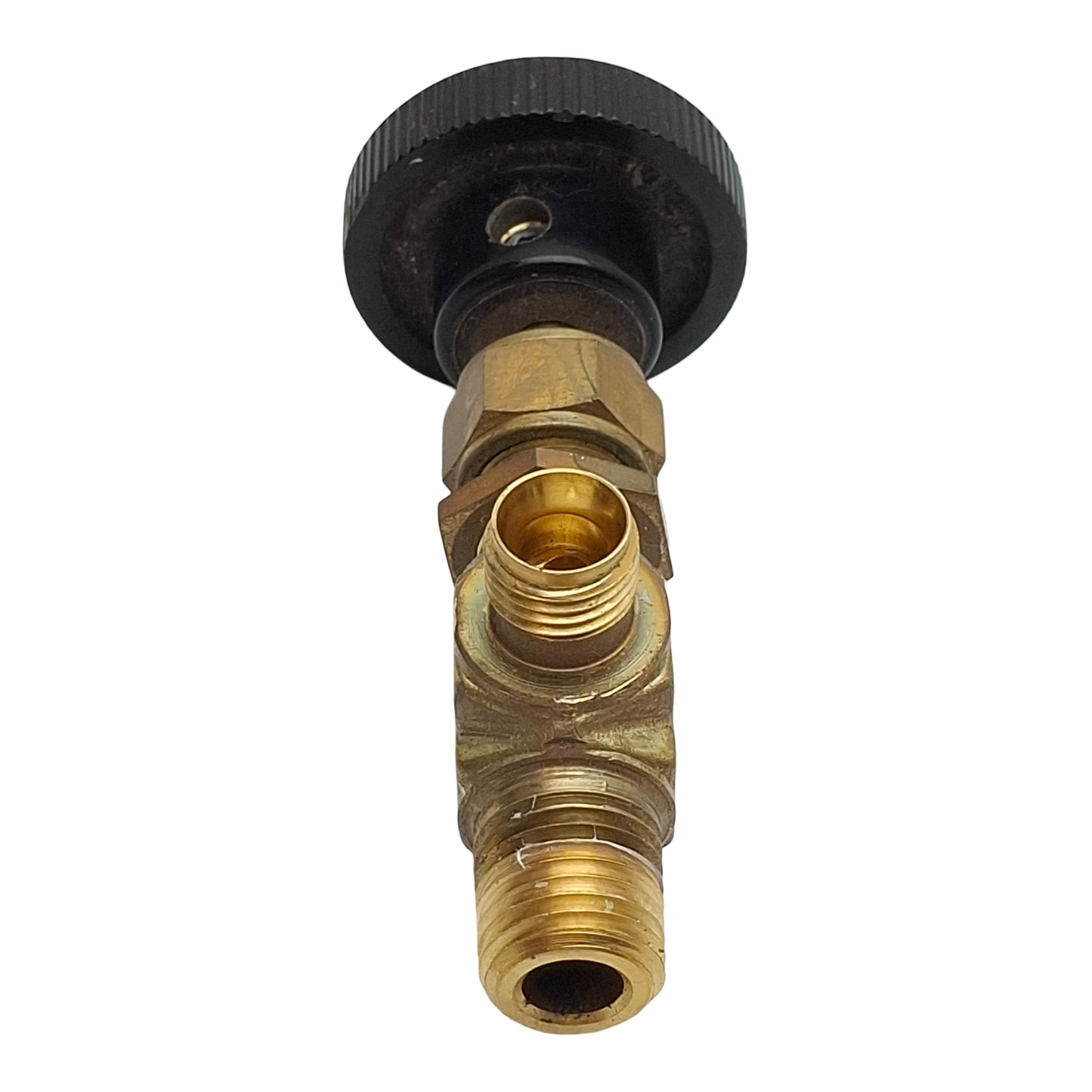 Used Swagelok B-1RM4-S4-A Needle Valve, 1/4in NPT Male x 1/4in Tube, 3000psi, 0.37Cv