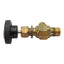 Used Swagelok B-1RM4-S4-A Needle Valve, 1/4in NPT Male x 1/4in Tube, 3000psi, 0.37Cv