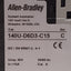 Used Allen Bradley 140U-D6D3-C15 Circuit Breaker, 3-Pole, 15A, 600Y/347VAC, DIN Rail