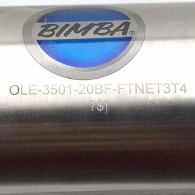 Used Bimba OLE-3501-20BF-FTNET3T4 Electric Linear Actuator, 1in Stroke, *No Motor*