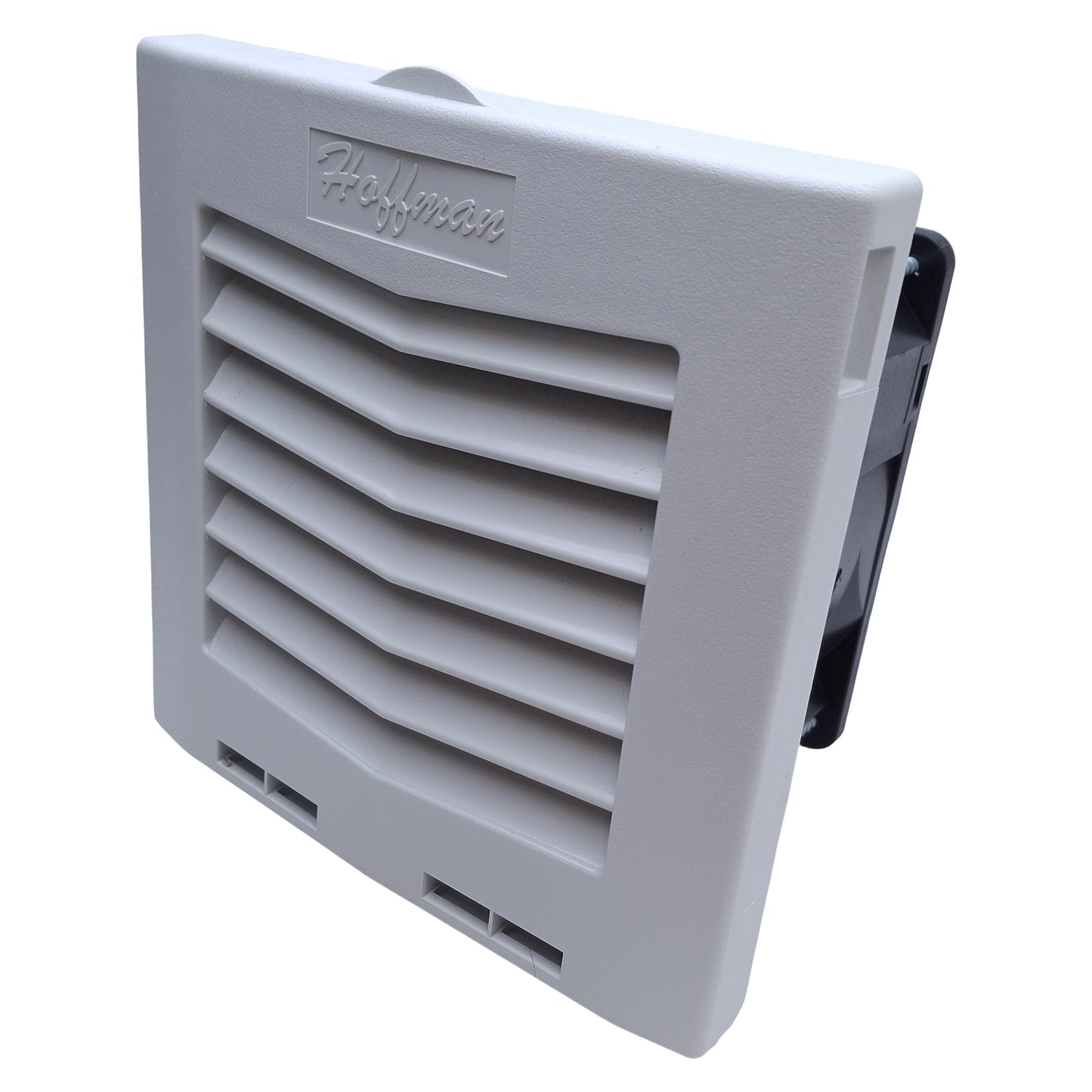 Used Hoffman HF0524414 nVent Enclosure Filter Fan 24VDC, 35CFM, 5in x 5in