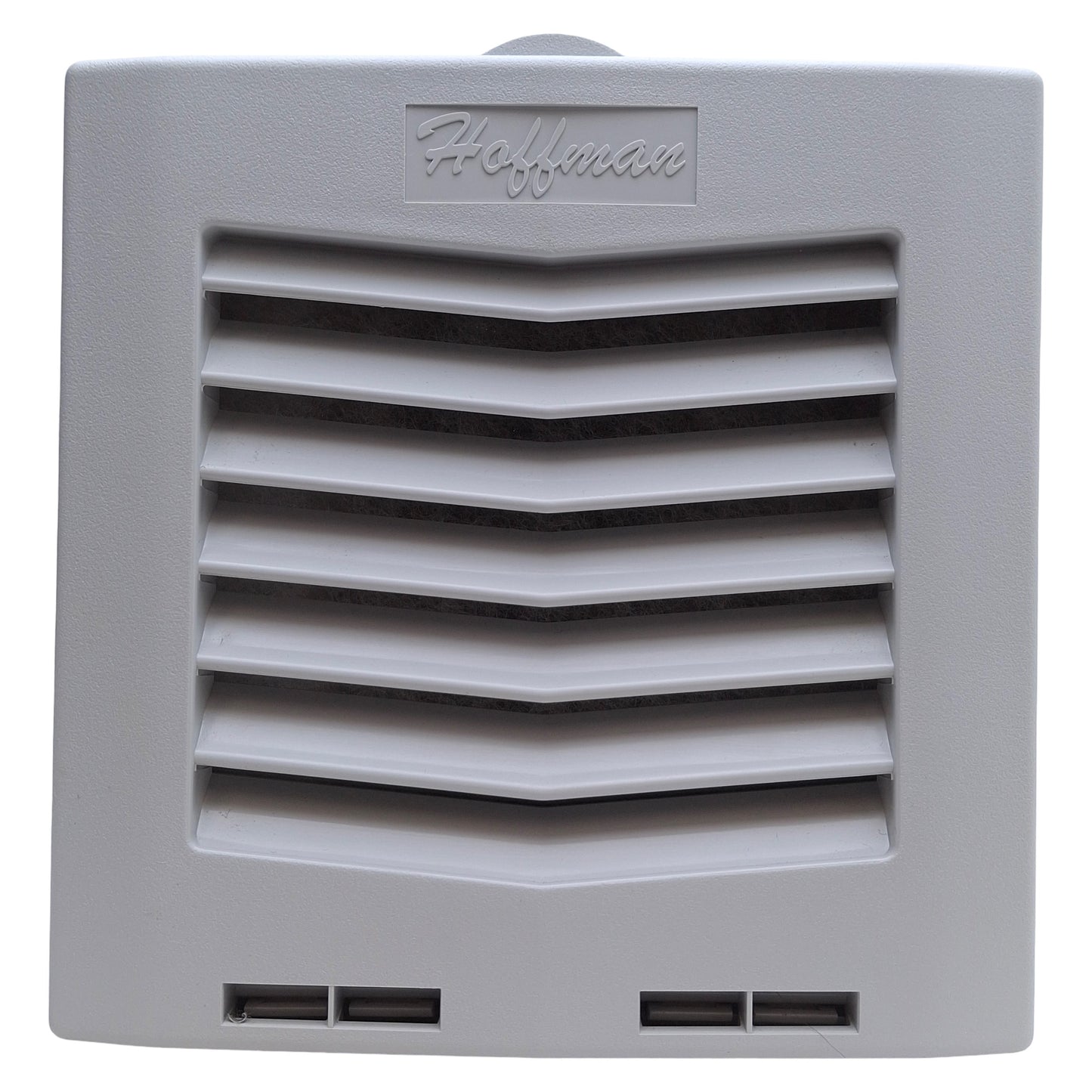Used Hoffman HF0524414 nVent Enclosure Filter Fan 24VDC, 35CFM, 5in x 5in