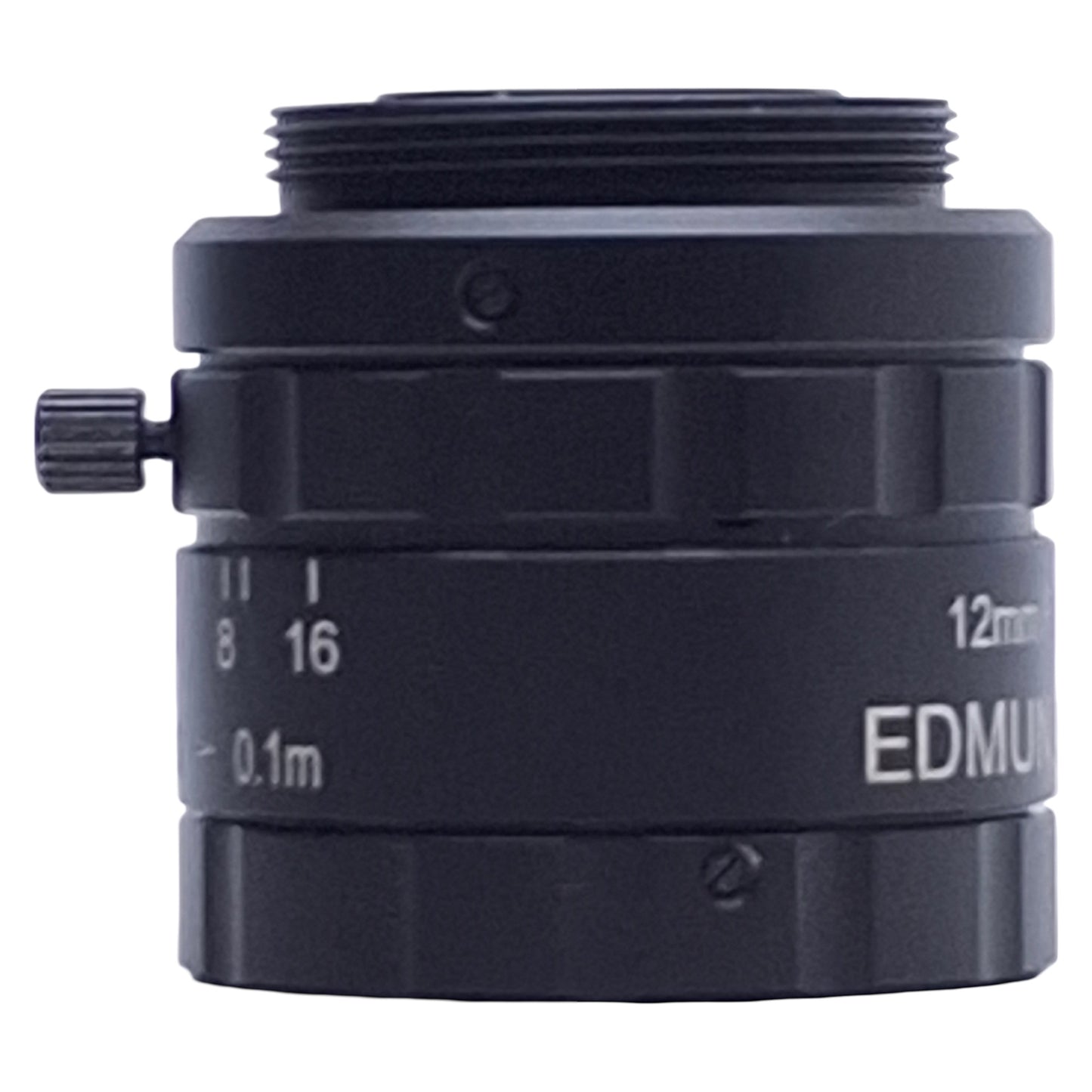 Used Edmund Optics 58001 Fixed Focal Length Compact Lens, 12mm, f/1.8-f/16, 2/3"