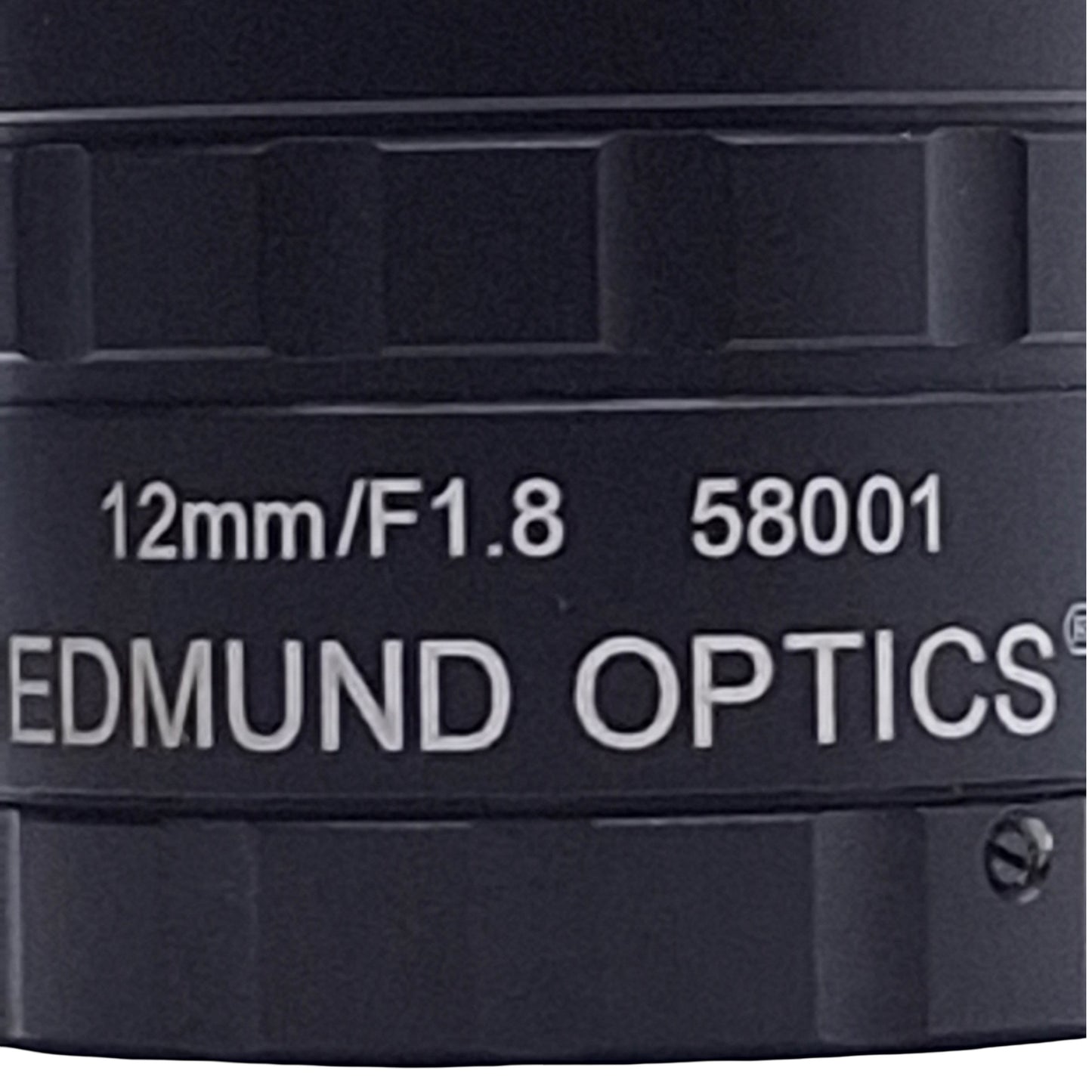 Used Edmund Optics 58001 Fixed Focal Length Compact Lens, 12mm, f/1.8-f/16, 2/3"