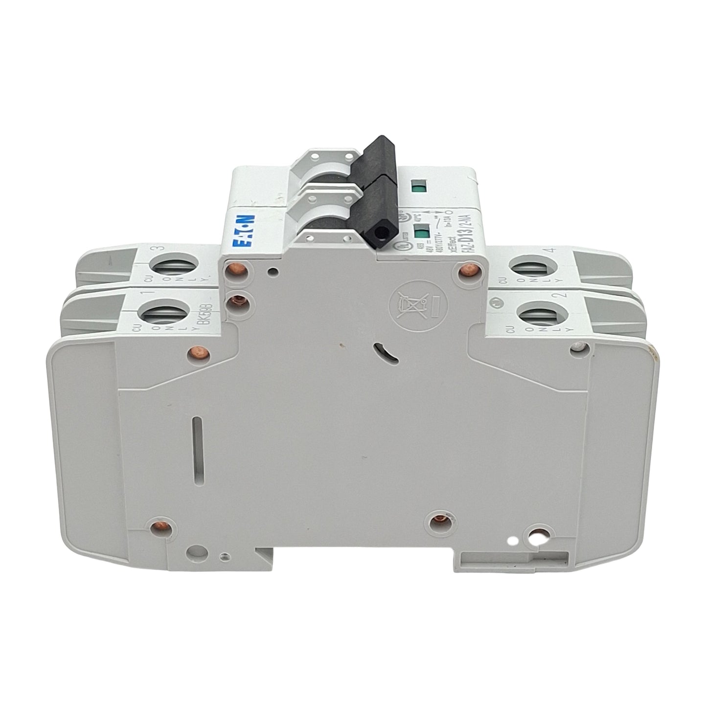 Used Eaton FAZ-D13/2-NA Circuit Breaker, 2-Pole, 13A 48VDC/277VAC, DIN Rail