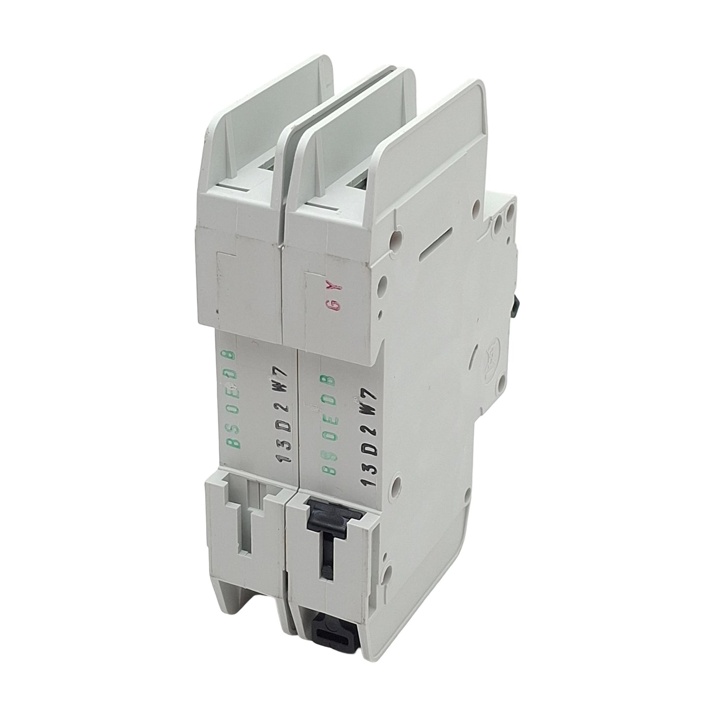 Used Eaton FAZ-D13/2-NA Circuit Breaker, 2-Pole, 13A 48VDC/277VAC, DIN Rail