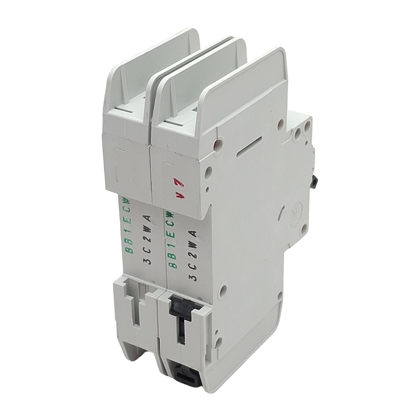 Used Eaton FAZ-C3/2-NA Circuit Breaker, 2-Poles, 3A 48VDC 480Y/277VAC, DIN Rail