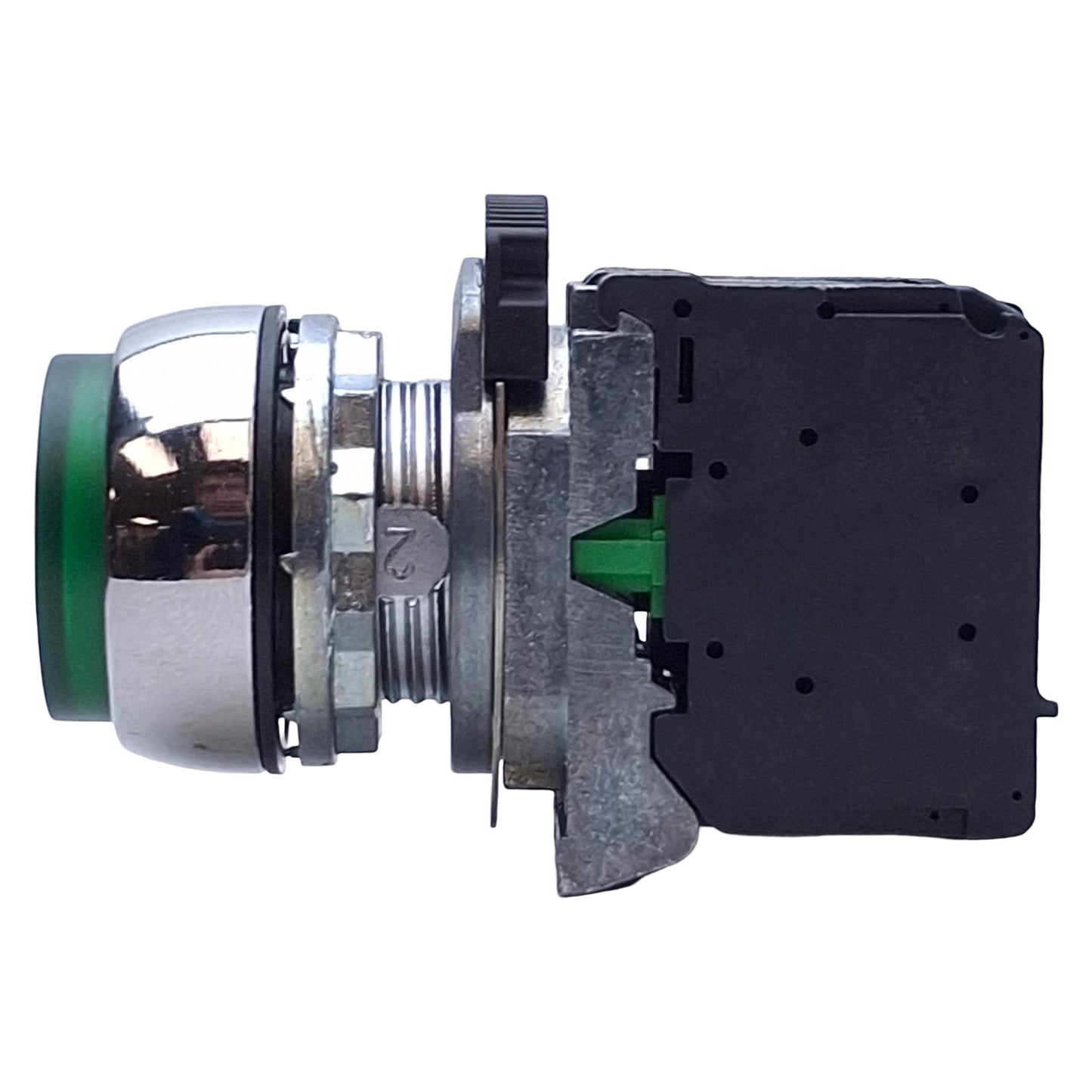 Used Allen Bradley 800FM-LE3 Green Illuminated Momentary Push Button ø22mm, 1NO 1NC