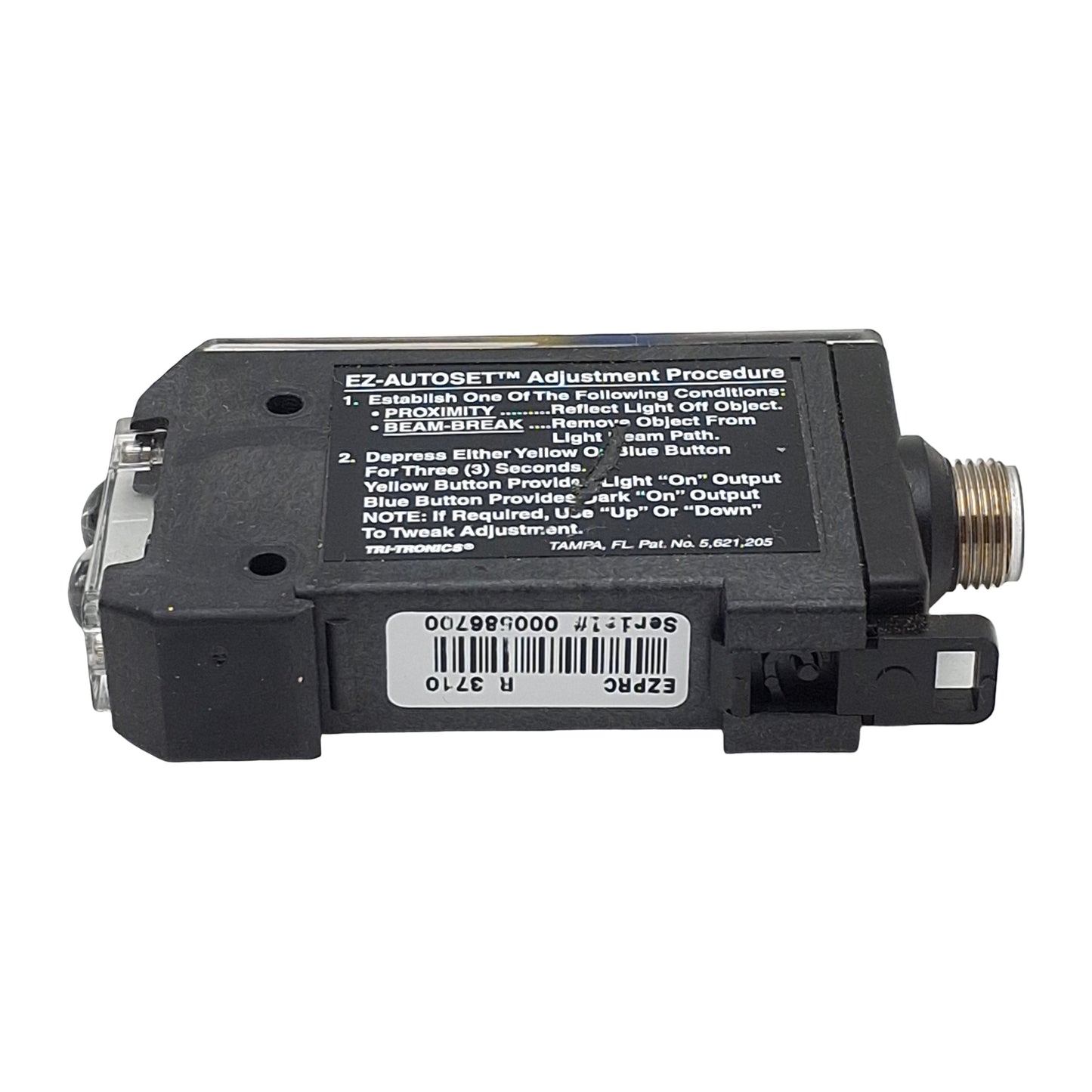 Used Tri-Tronics EZPRC SMARTEYE EZ-PRO Sensor, NPN/PNP, 10-30VDC, 5-Pin M12, DIN Rail