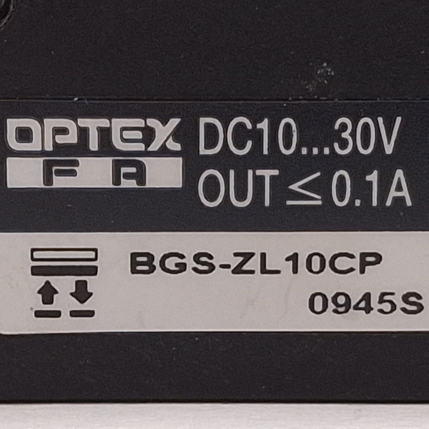 Used Optex FA BGS-ZL10CP Photoelectric Sensor, PNP, 5-100mm, 10-30VDC, M8 4-Pin Male