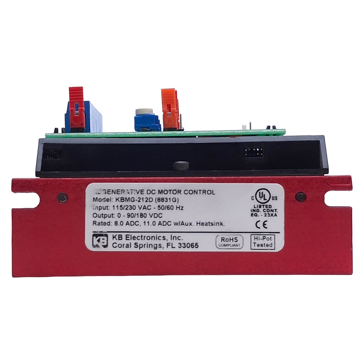Used KB Electronics KBMG-212D (8831) Regenerative DC Drive 115/230 IN, 0-90/180 OUT