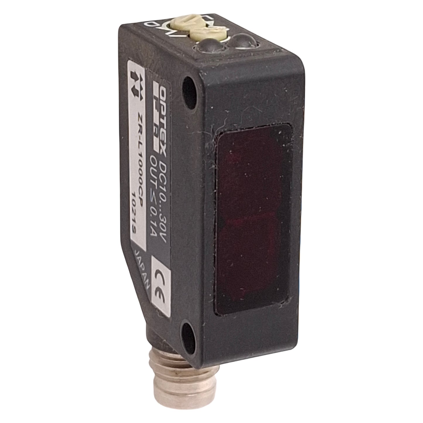 Used Optex FA ZR-L1000CP Photoelectric Sensor PNP, 10m Range, 10-30VDC, M8 4-Pin Male