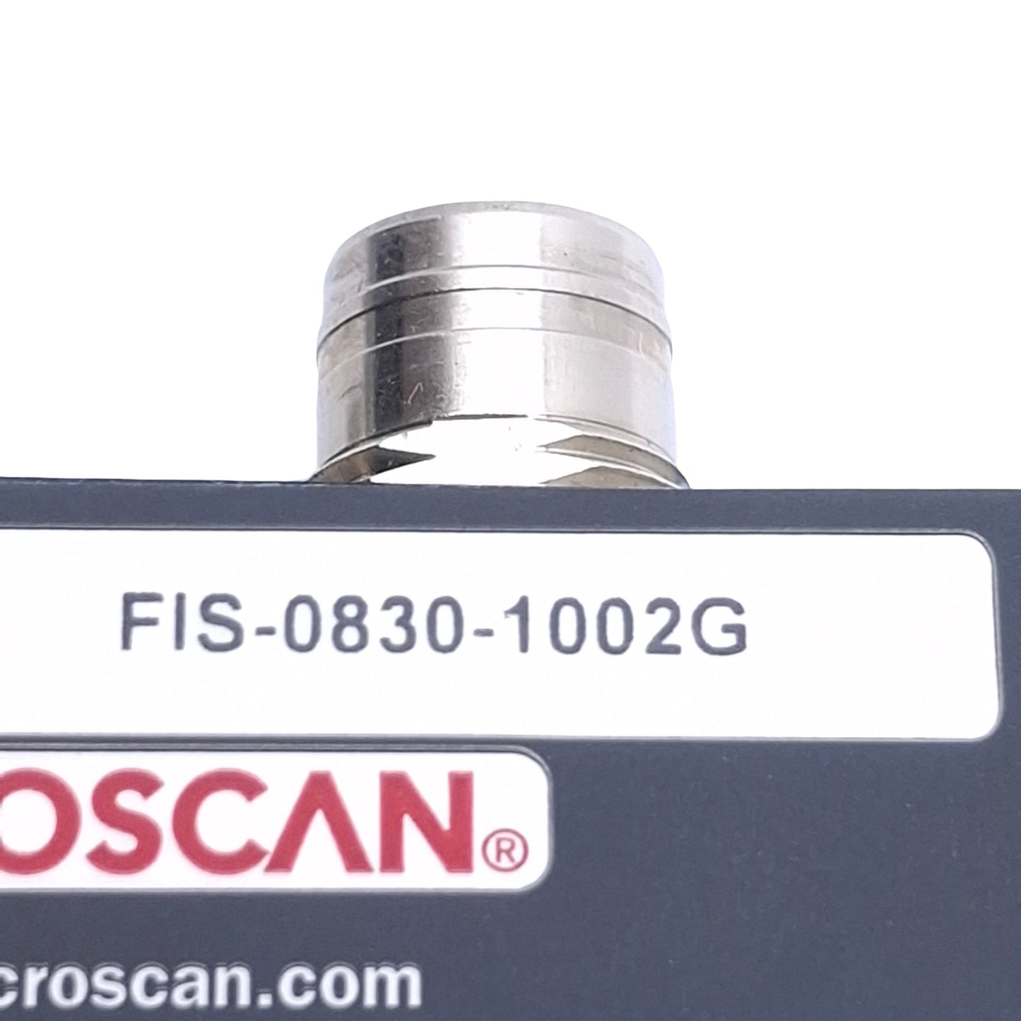 Used Microscan FIS-0830-1002G QX-830 Fixed Barcode Scanner, 10-28VDC 7.5W, 1D