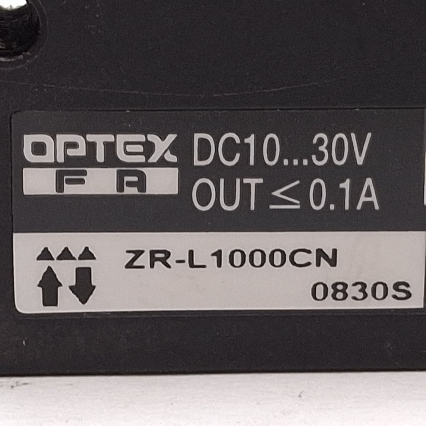Used Optex FA ZR-L1000CN Photoelectric Sensor NPN, 10m Range, 10-30VDC, M8 4-Pin Male