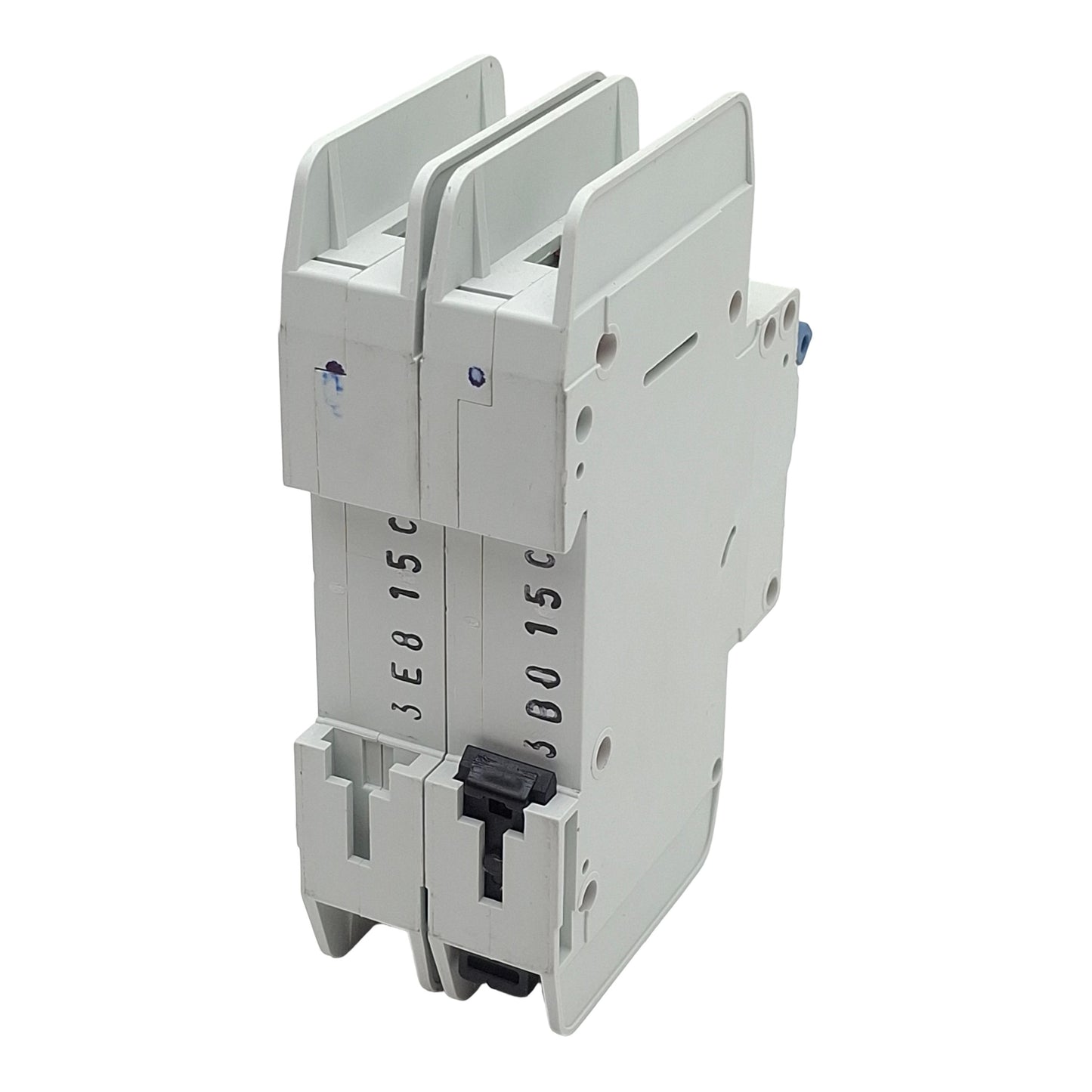 Used Allen Bradley 1489-A2C150 Circuit Breaker, 2-Pole, 15A 480Y/277VAC, DIN Rail