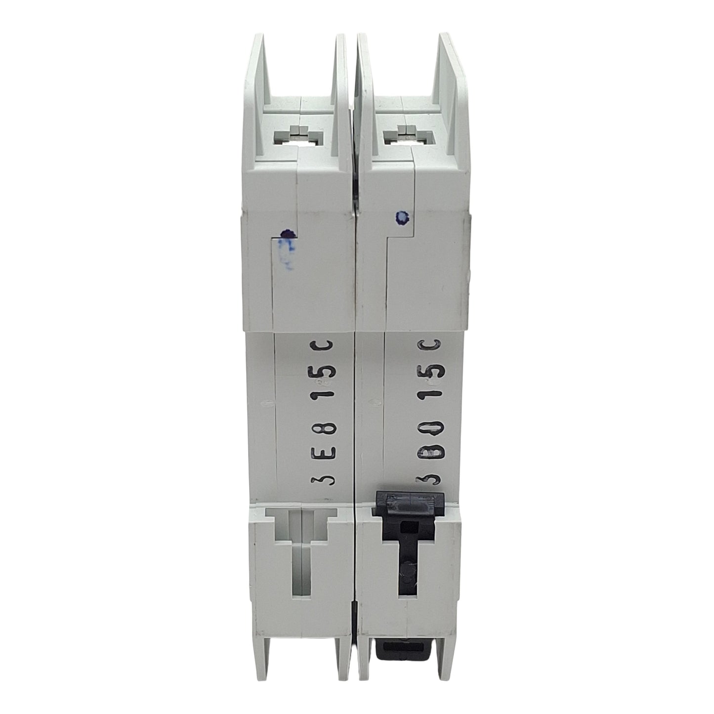 Used Allen Bradley 1489-A2C150 Circuit Breaker, 2-Pole, 15A 480Y/277VAC, DIN Rail