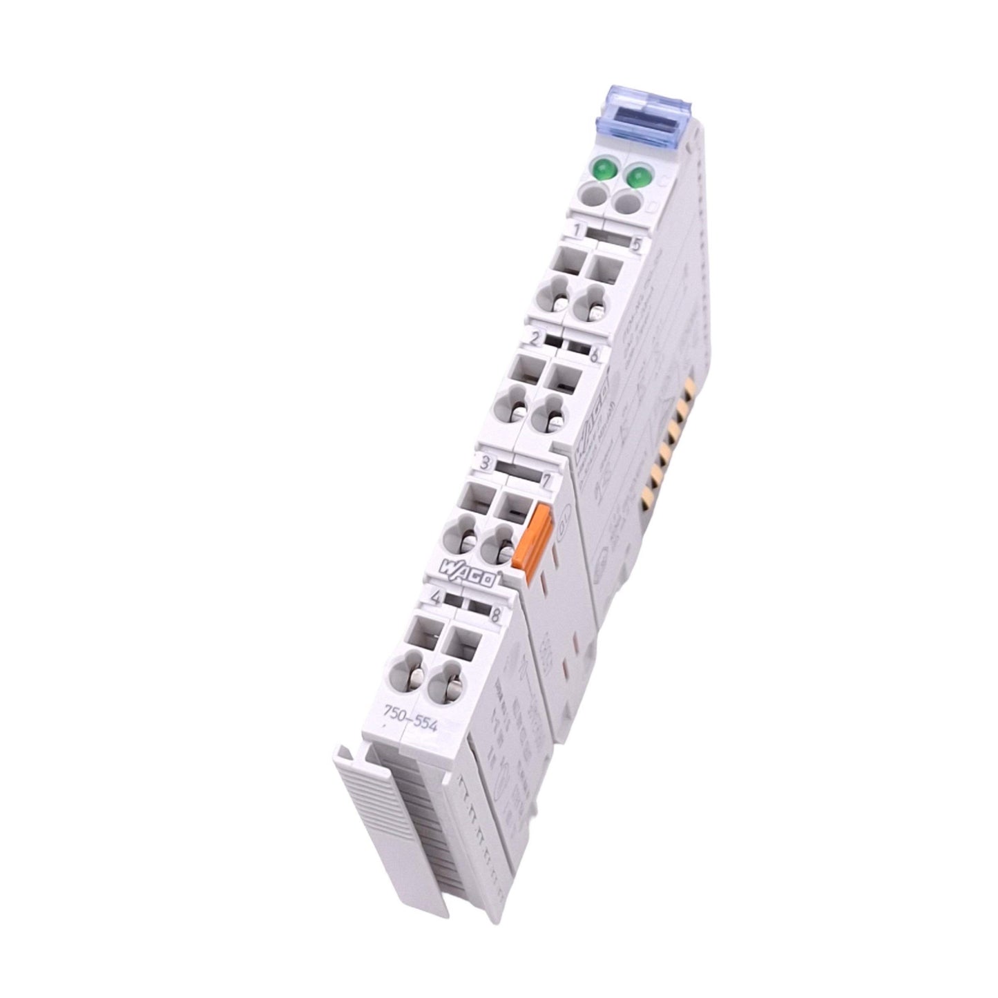 Used Wago 750-554 Analog Output Module, 2-Channel, 4-20mA Out, 24VDC, for WAGO I/O