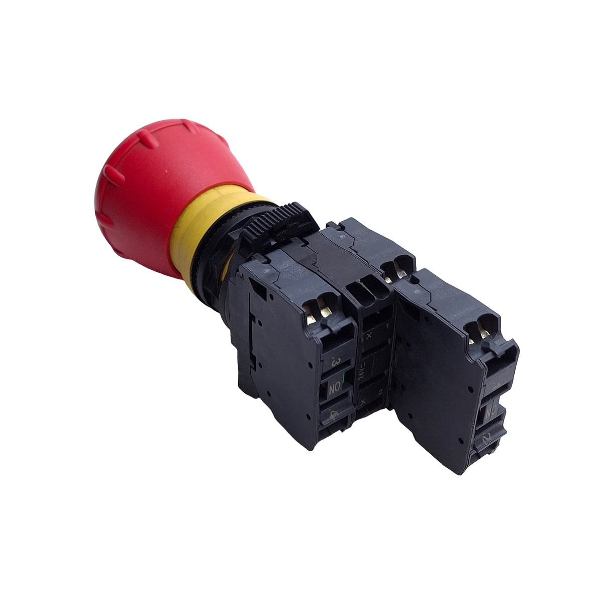 Used Allen Bradley 800FP-LMT44 Illuminated Emergency E-Stop LED Pushbutton 1NO-2NC