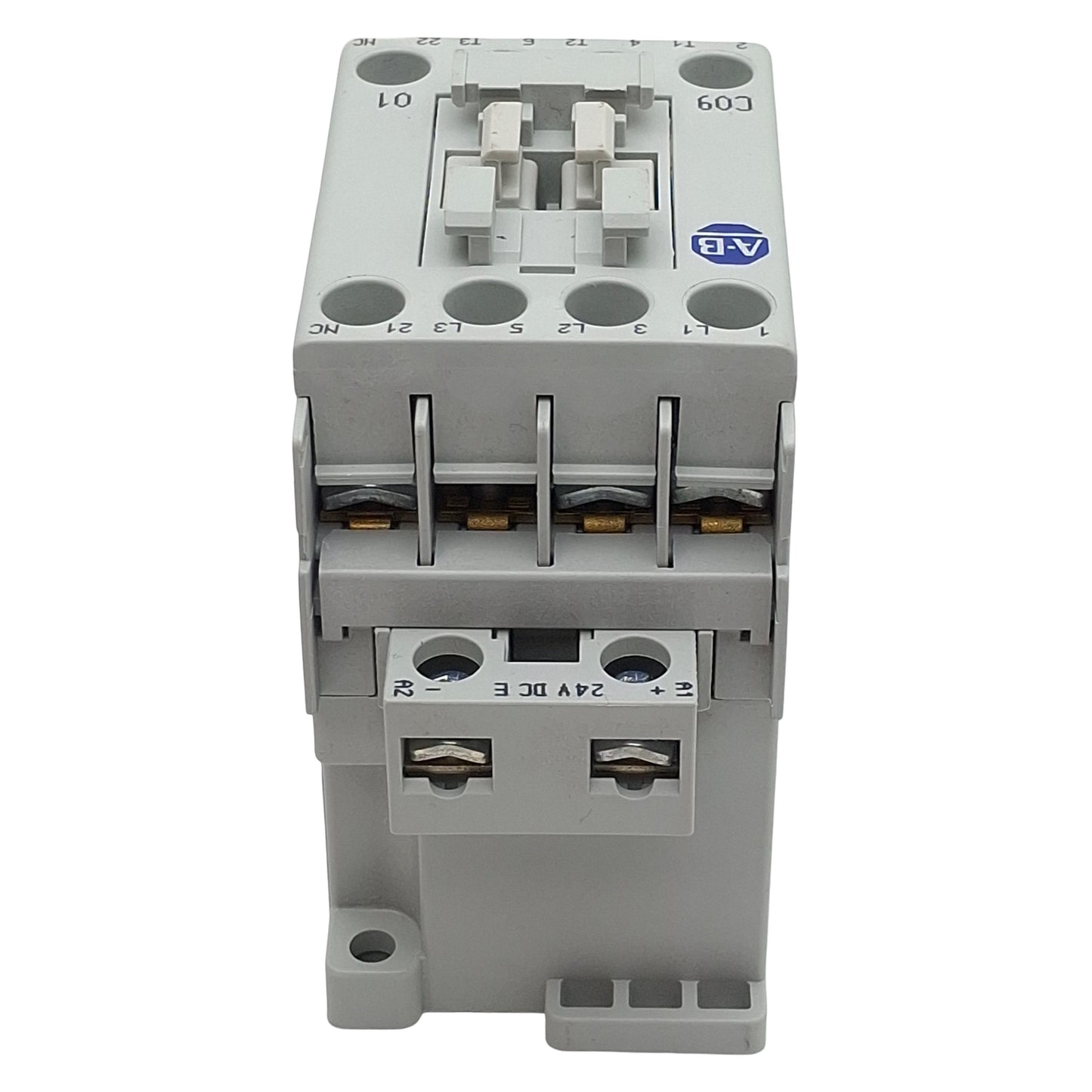 Used Allen Bradley 100-C09UEJ01 Circuit Breaker, 3-Pole NO, 9A 600VAC, 24VDC Coil