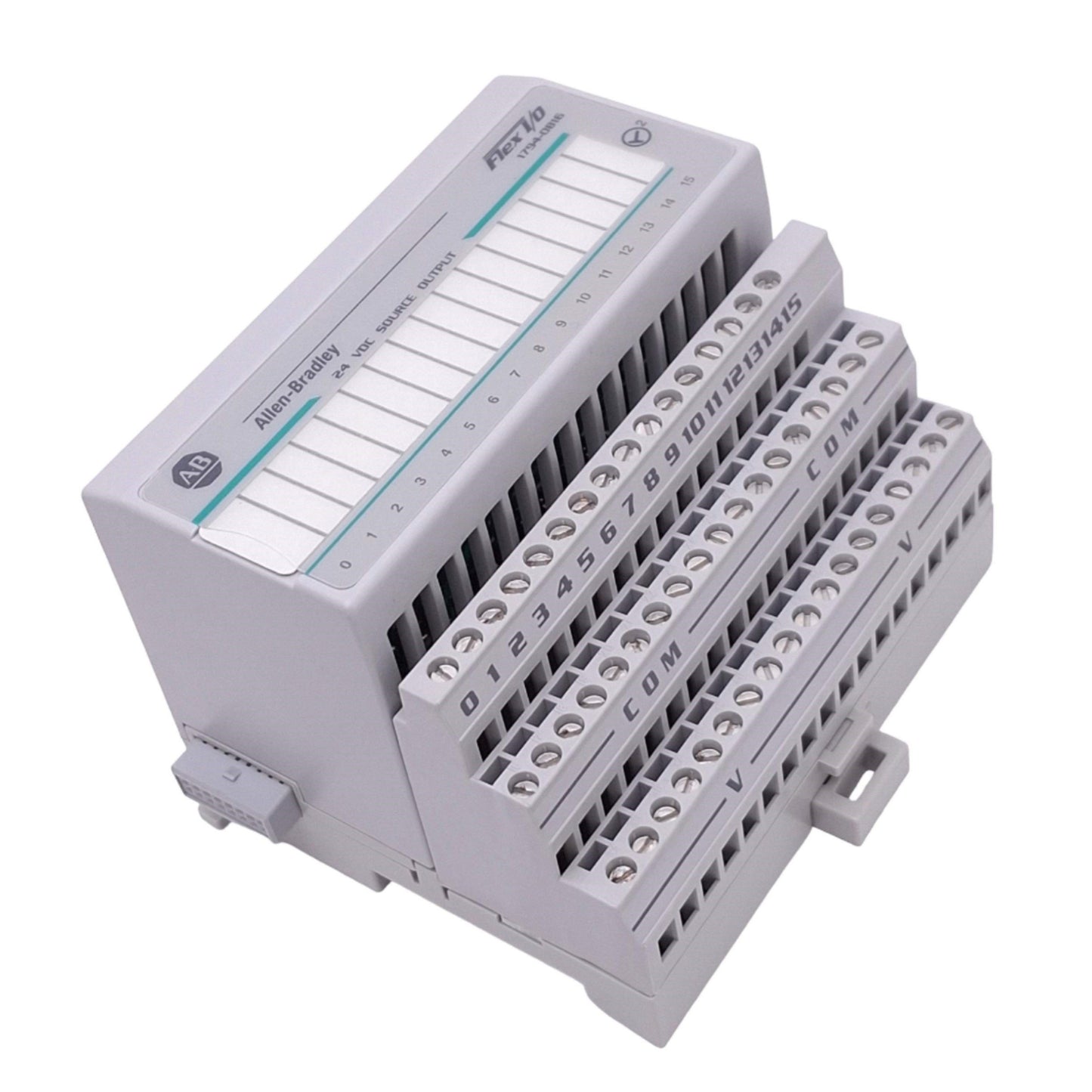 Used Allen Bradley 1794-OB16 Digital Output Module for FLEX I/O, 16-Point, 24VDC