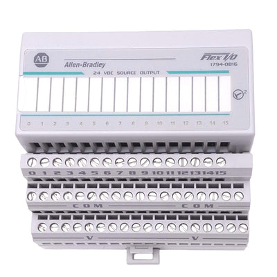 Used Allen Bradley 1794-OB16 Digital Output Module for FLEX I/O, 16-Point, 24VDC