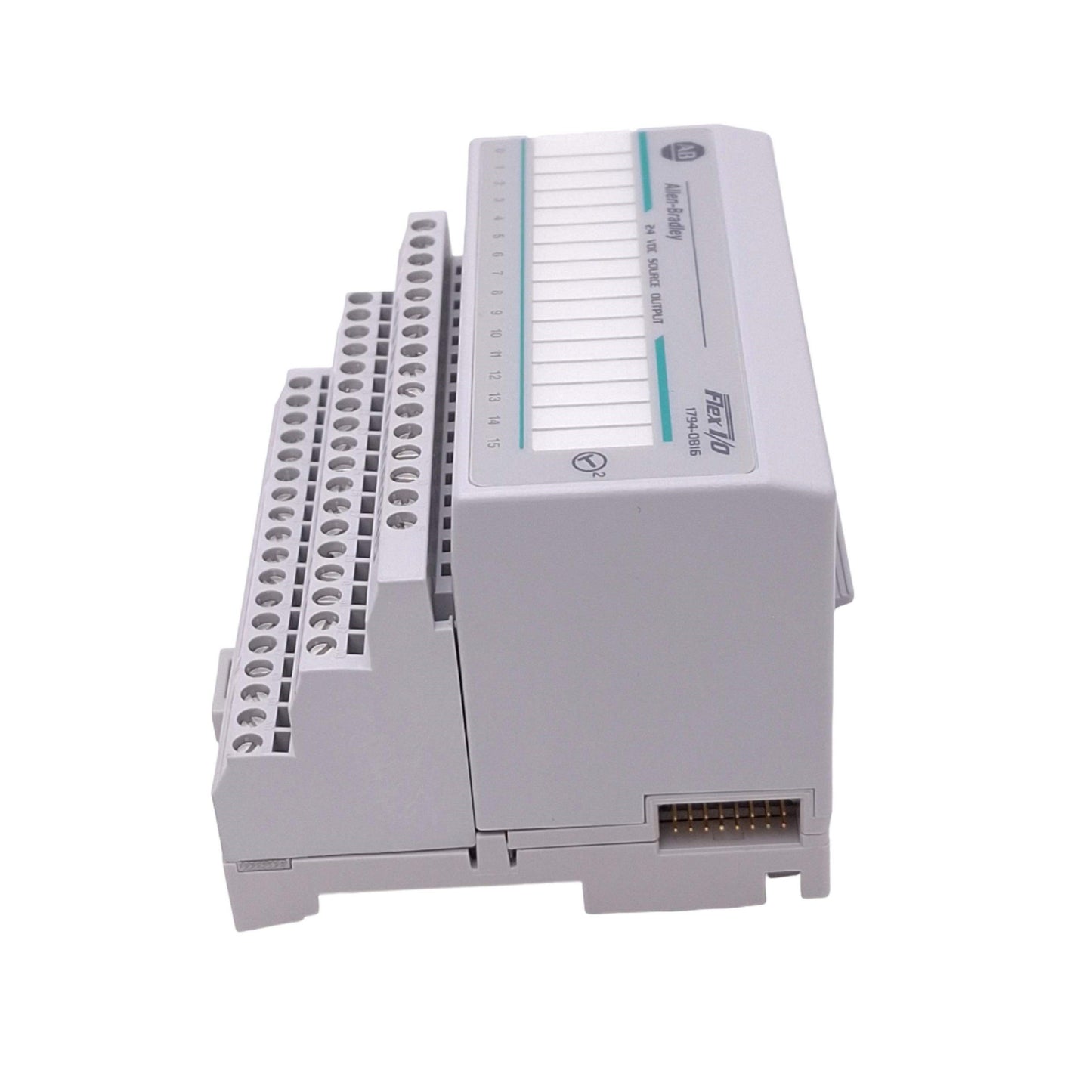 Used Allen Bradley 1794-OB16 Digital Output Module for FLEX I/O, 16-Point, 24VDC