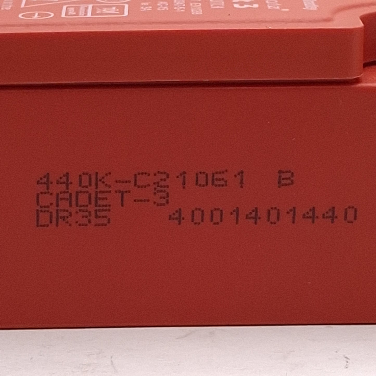 Used Allen Bradley 440K-C21061 Guardmaster Cadet-3 Safety Switch, 2NC+1NO, *No Key*