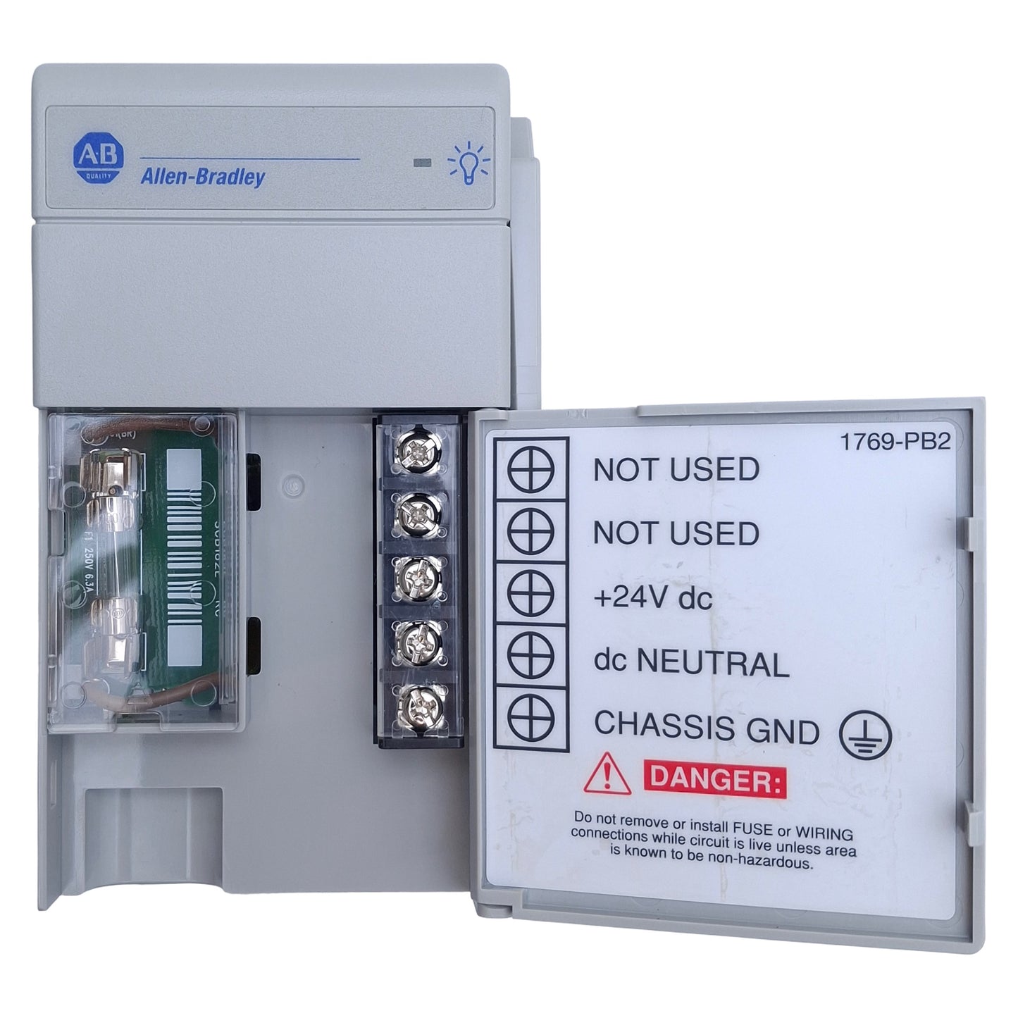 Used Allen Bradley 1769-PB2 Compact I/O Power Supply 24VDC Input, 5/24VDC Output