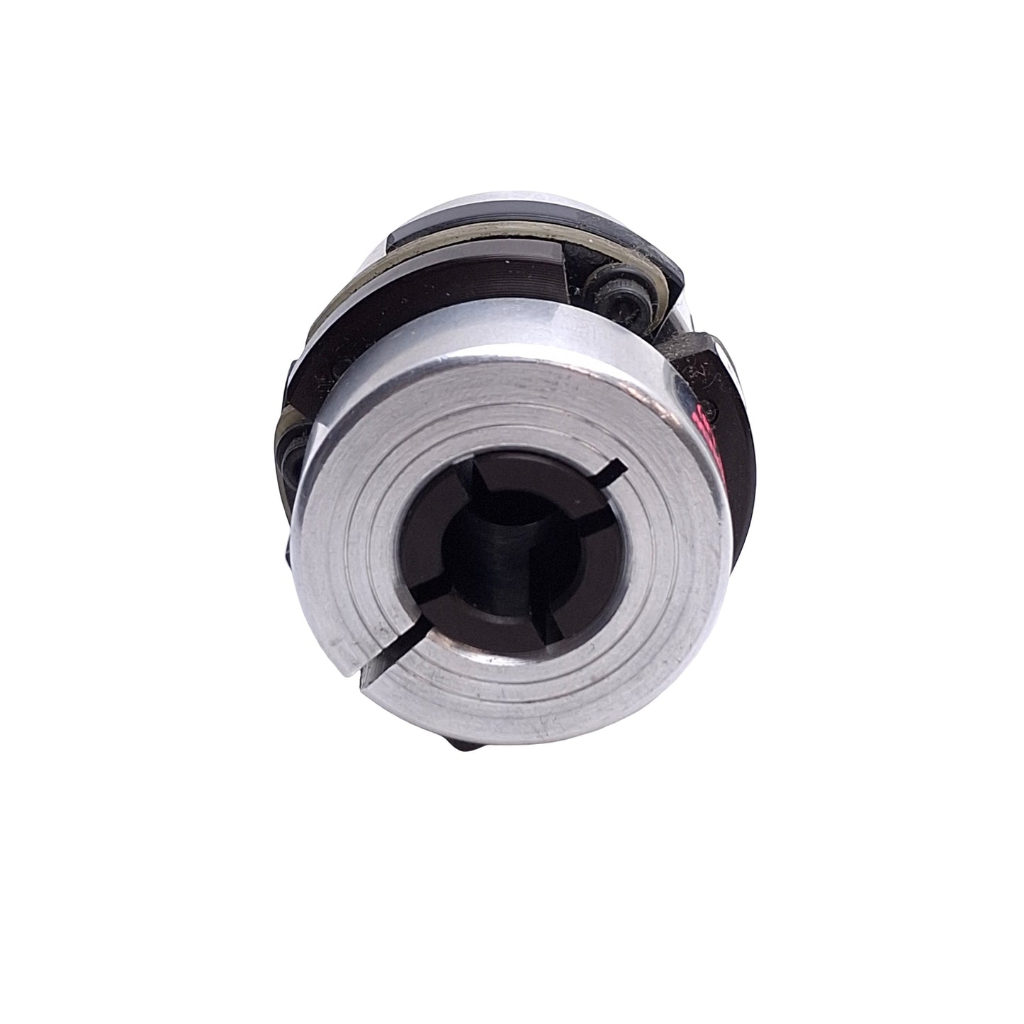 Used Zero Max Model 6-18AC Rigid Coupler, 3/8in to 1/2in Bore, 180in-lbs, 1.85in OD