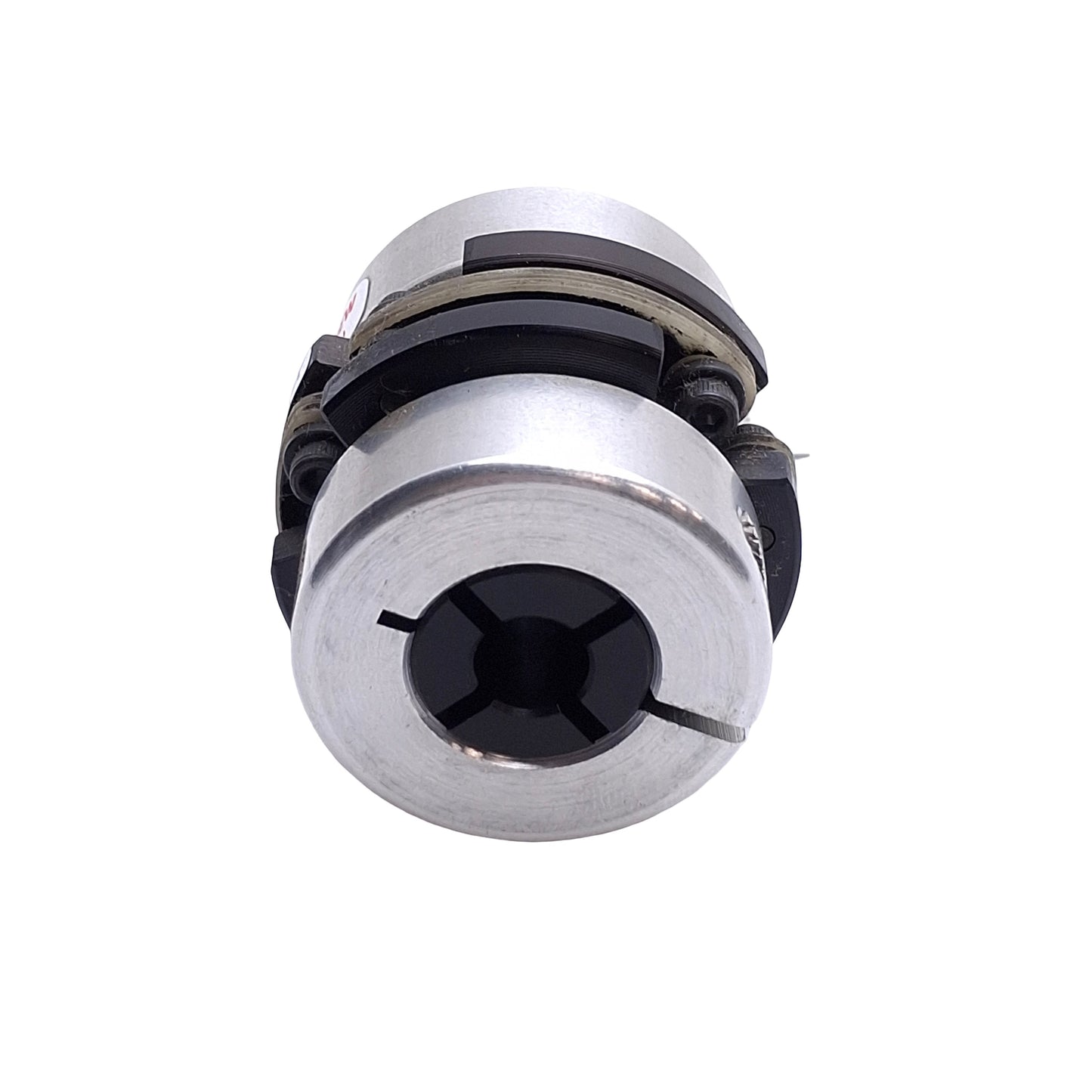 Used Zero Max Model 6-18AC Rigid Coupler, 3/8in to 1/2in Bore, 180in-lbs, 1.85in OD