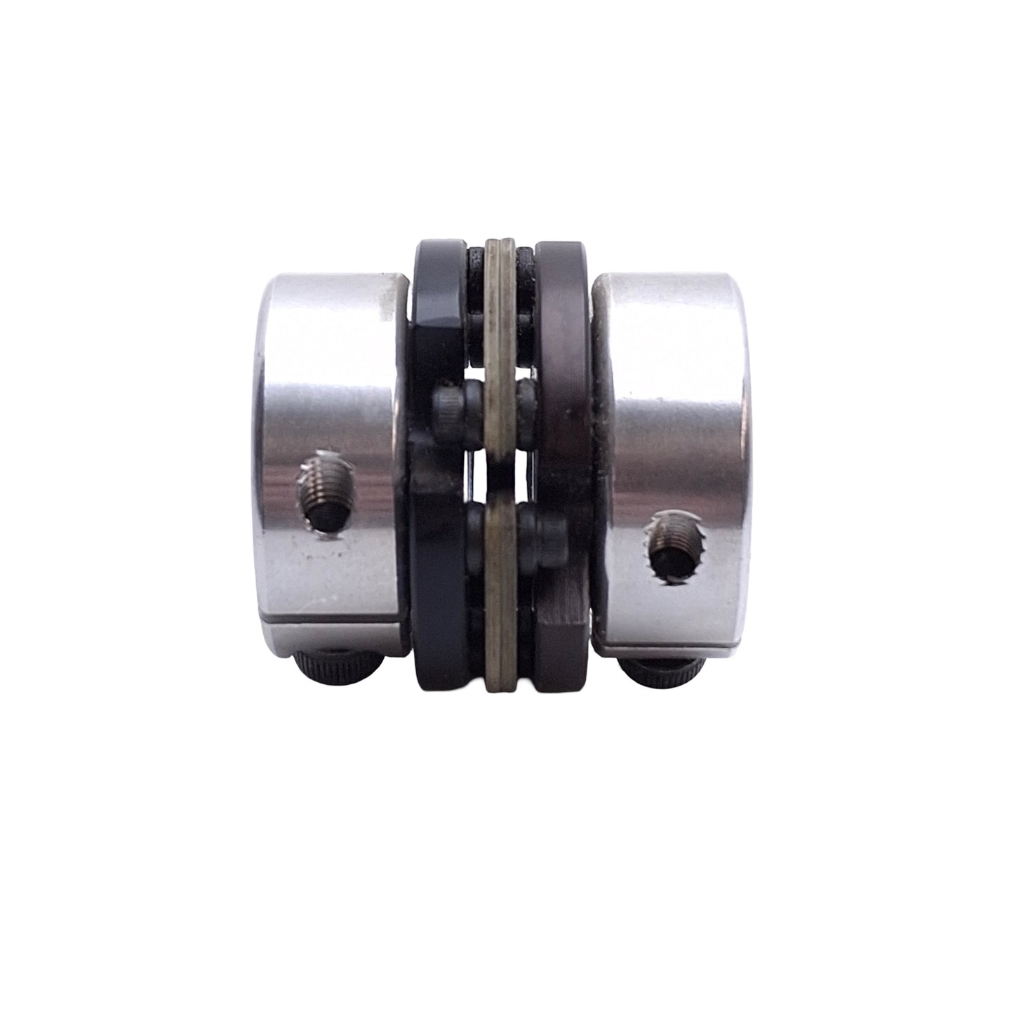 Used Zero Max Model 6-18AC Rigid Coupler, 3/8in to 1/2in Bore, 180in-lbs, 1.85in OD