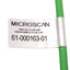 Used Microscan 61-000163-01 Ethernet Cable For QX-830, RJ45, Ultralock M12 8-Pin, 3m