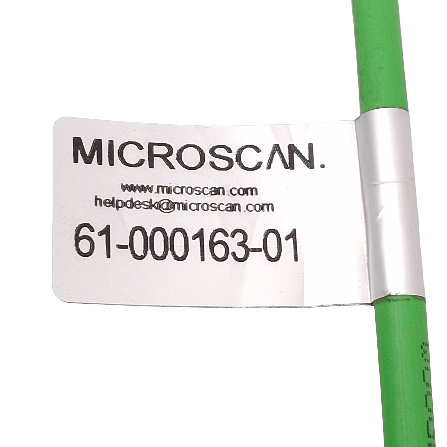 Used Microscan 61-000163-01 Ethernet Cable For QX-830, RJ45, Ultralock M12 8-Pin, 3m