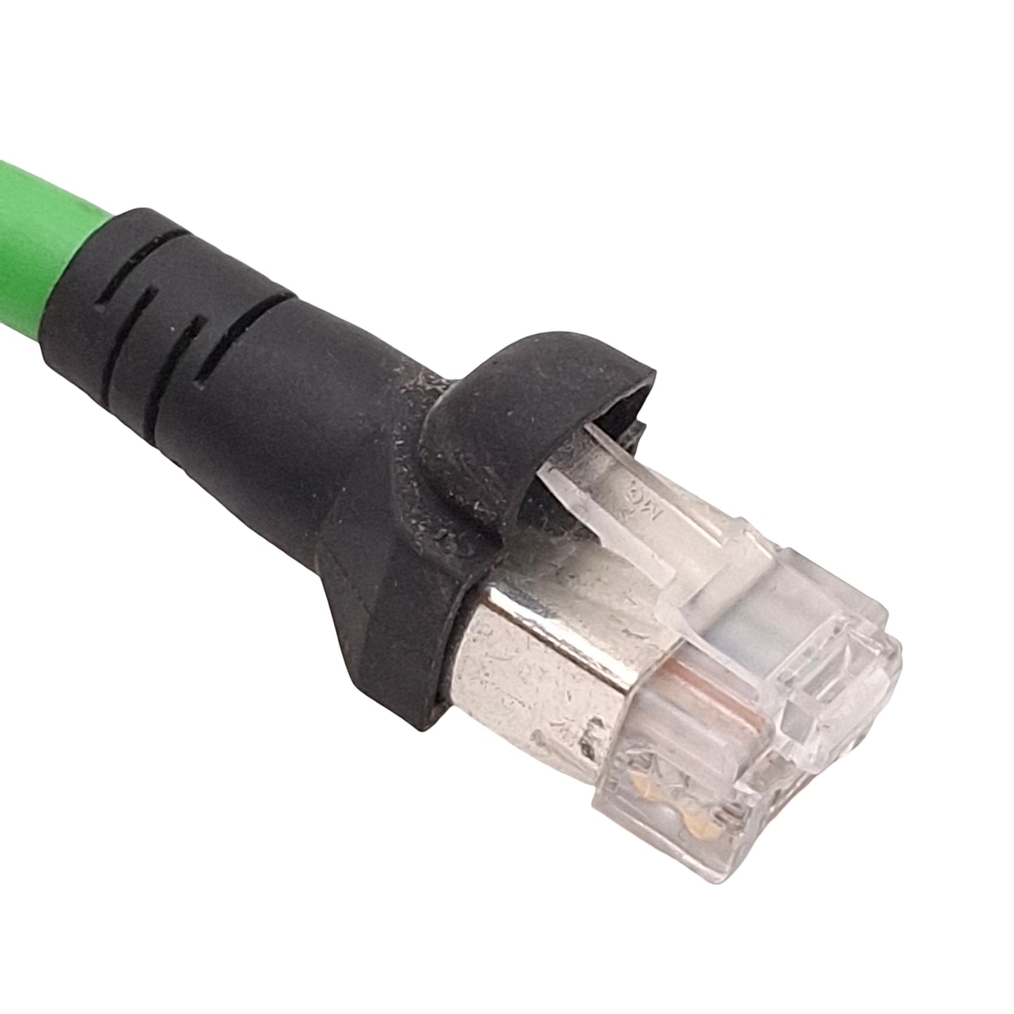 Used Microscan 61-000163-01 Ethernet Cable For QX-830, RJ45, Ultralock M12 8-Pin, 3m