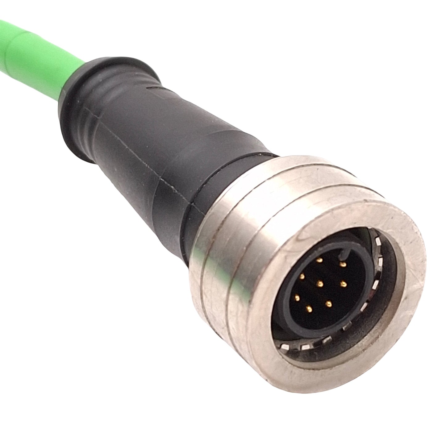 Used Microscan 61-000163-01 Ethernet Cable For QX-830, RJ45, Ultralock M12 8-Pin, 3m