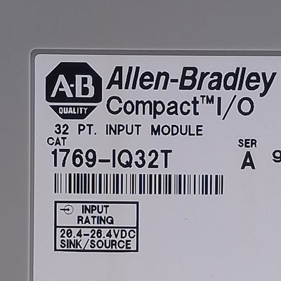 Used Allen Bradley 1769-IQ32T Compact I/O Digital Input Module 32-Point, 24VDC