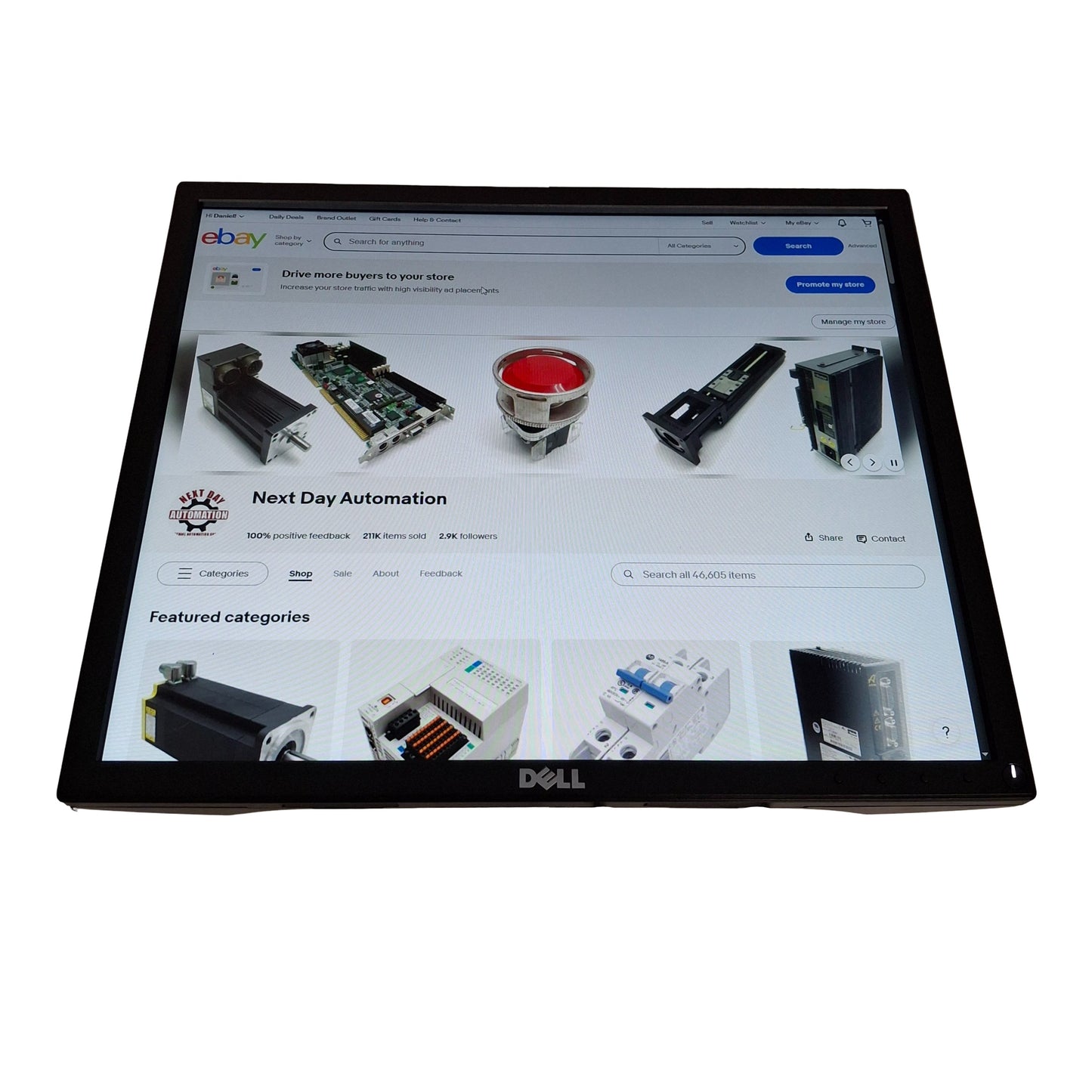 Used Lot of 2 Dell P1917S LCD IPS Pro Plus Monitor, 19in Size, 1280x1024, *No Stand*