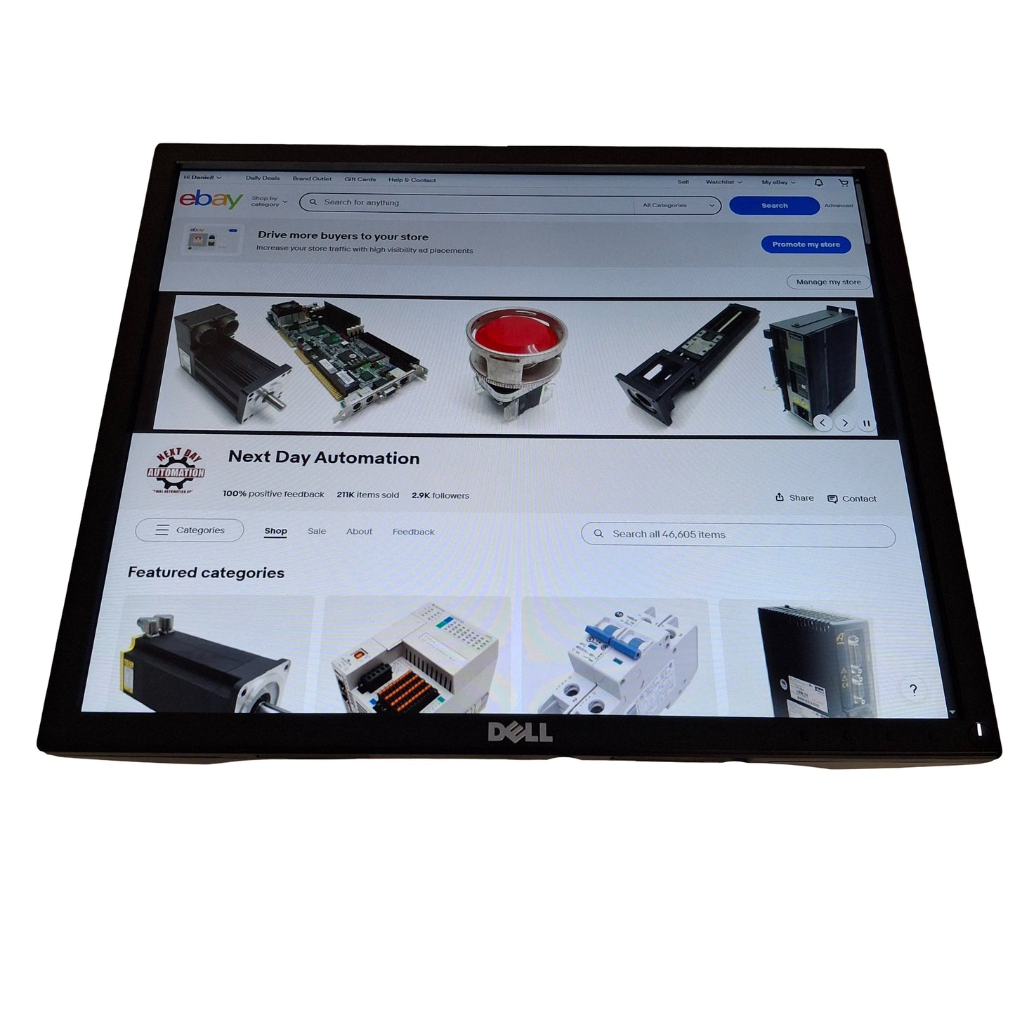 Used Lot of 2 Dell P1917S LCD IPS Pro Plus Monitor, 19in Size, 1280x1024, *No Stand*