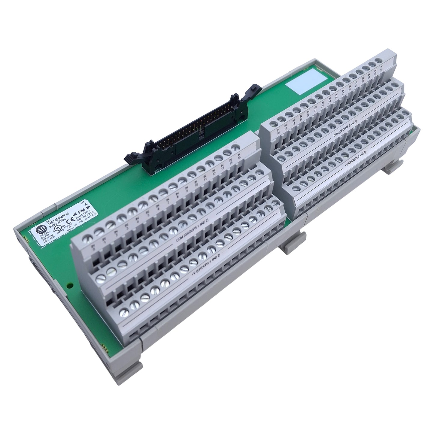 Used Allen Bradley 1492-IFM40F-3 Digital Interface Sensor Module 40-Pin 0-60V AC/DC