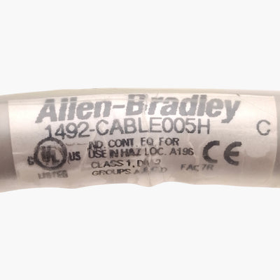 Used Allen Bradley 1492-CABLE005H Pre-wired Cable For 32-Point Digital 1746 I/O, 2ft