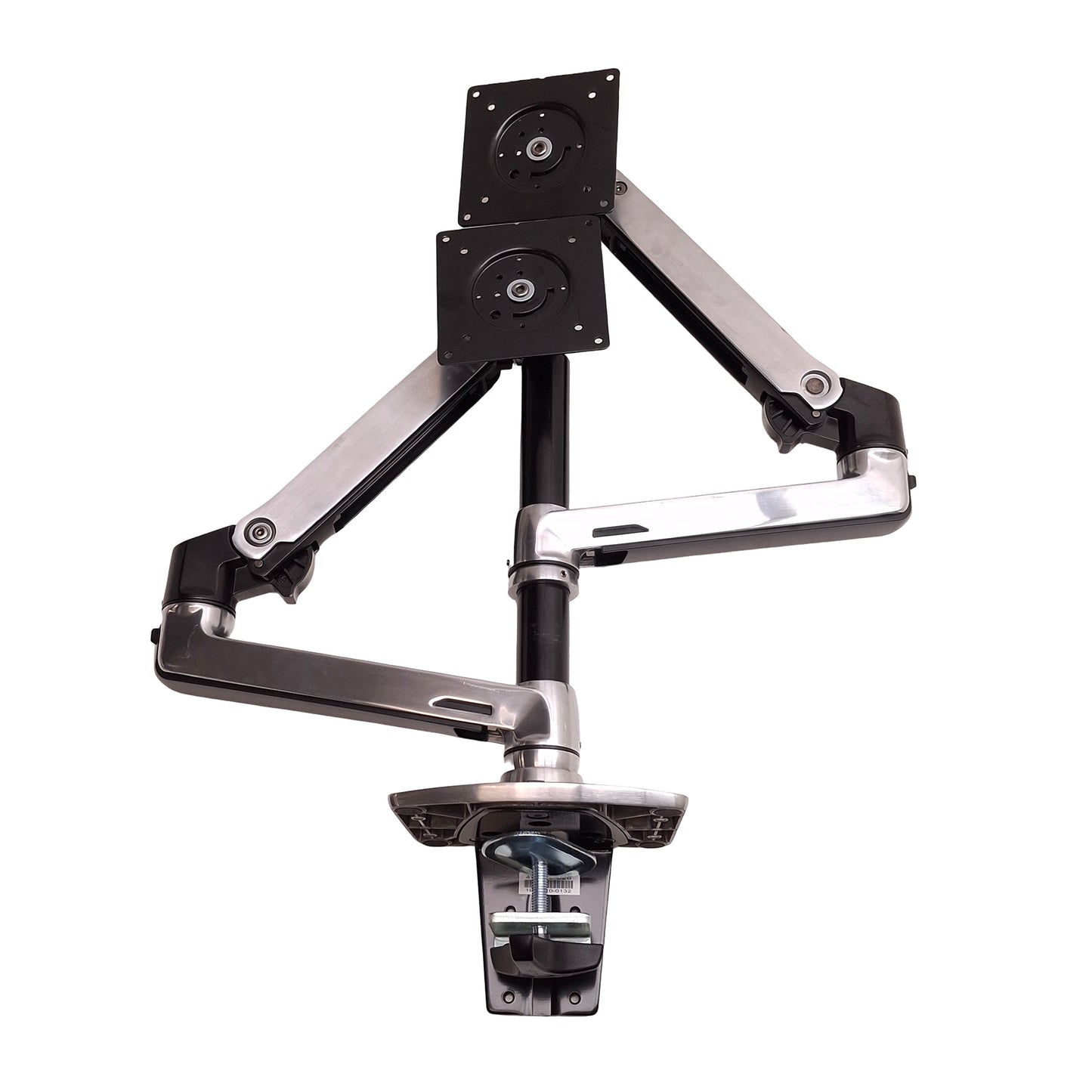 Used Ergotron 45-248-026 LX Desk Mount Dual Stacking LCD Monitor Arms VESA MIS-D