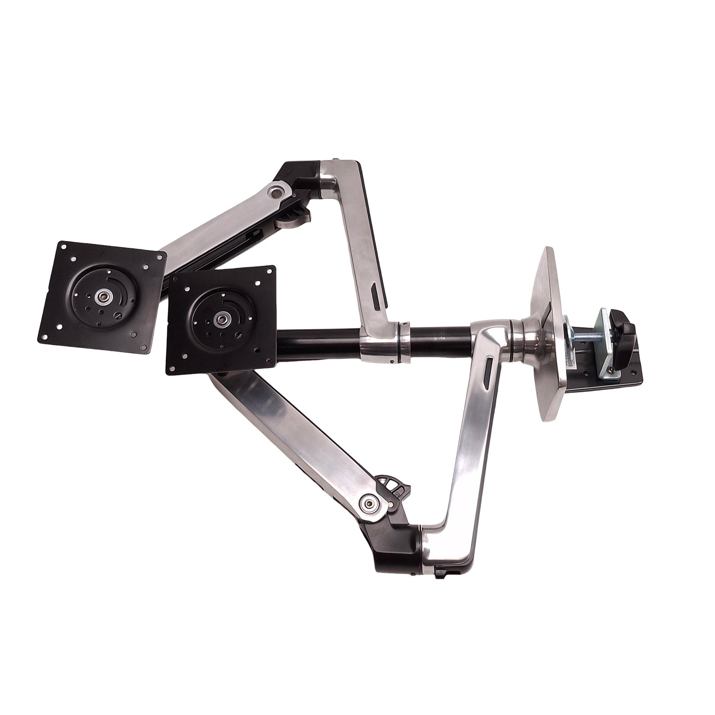 Used Ergotron 45-248-026 LX Desk Mount Dual Stacking LCD Monitor Arms VESA MIS-D