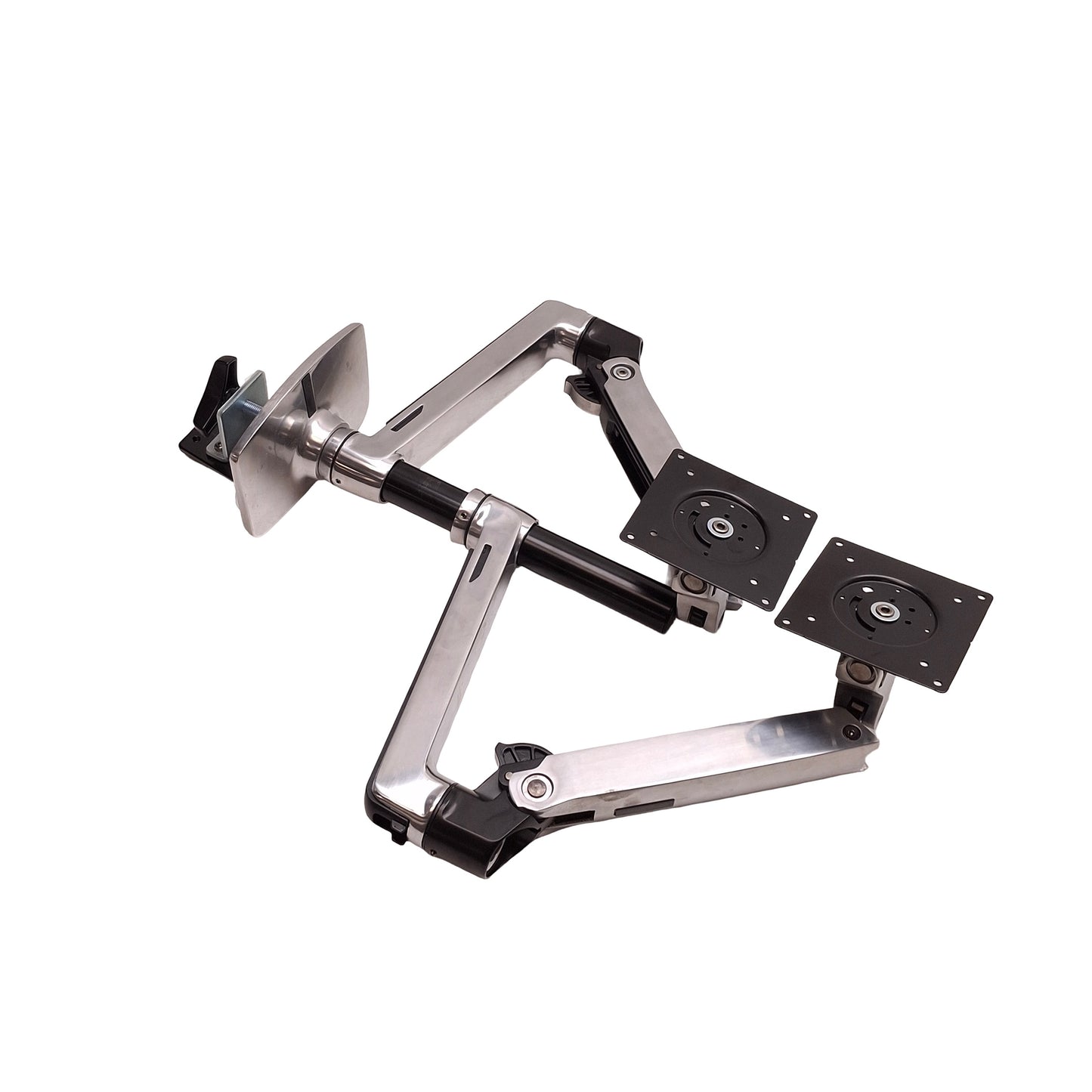 Used Ergotron 45-248-026 LX Desk Mount Dual Stacking LCD Monitor Arms VESA MIS-D
