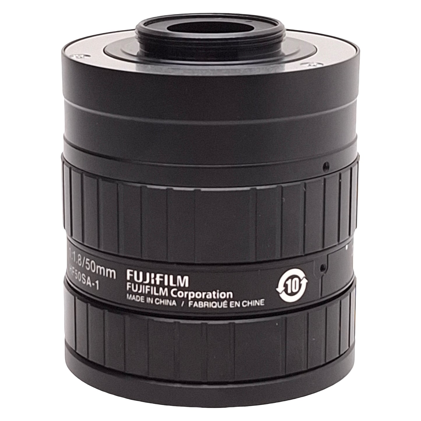 Used Fujinon HF50SA-1 Machine Vision Lens, 50mm Focal, F1.8~F22, M49x0.75, C-Mount