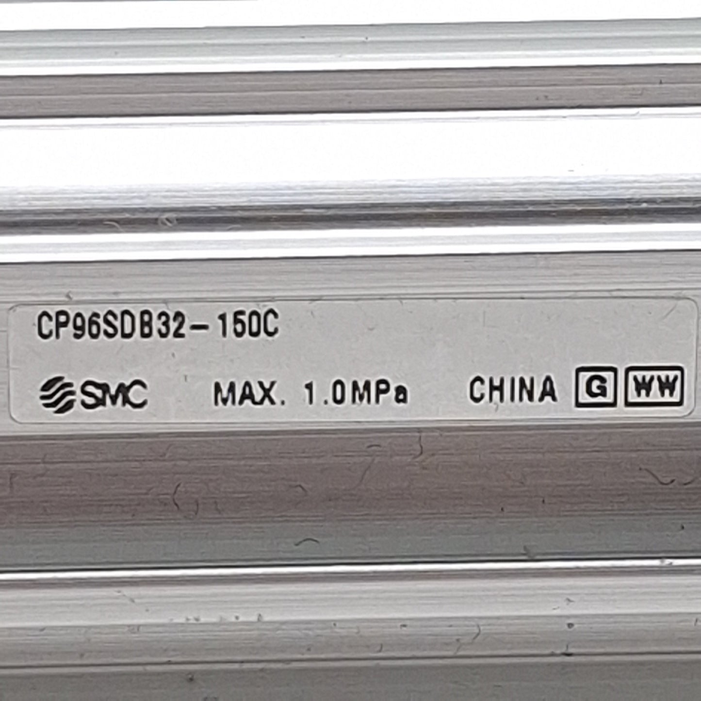 Used SMC CP96SDB32-150C Pneumatic Cylinder, ø32mm Bore, 150mm Stroke, G1/8, 1.0MPa