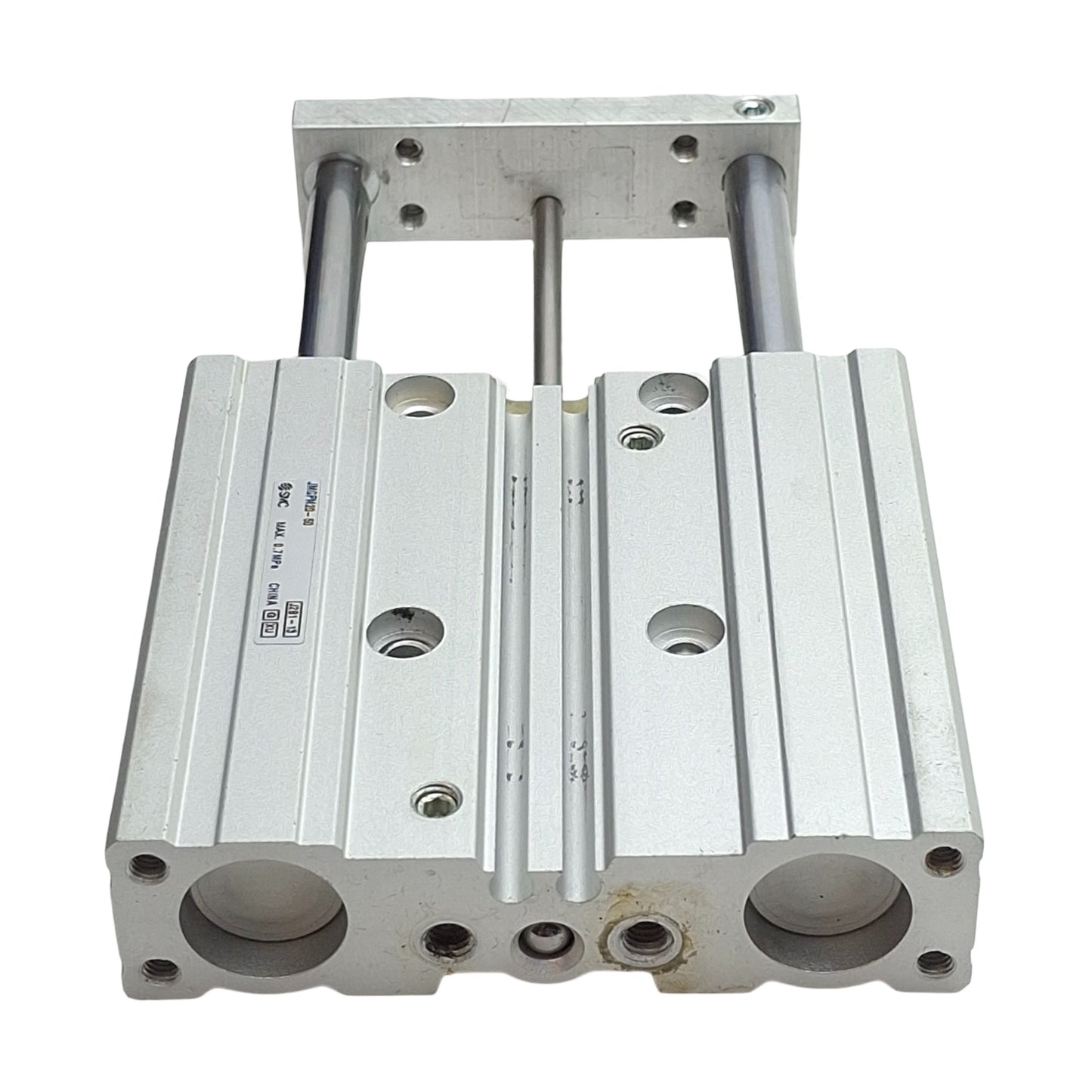 Used SMC JMGPM20-50 Compact Guided Cylinder, ø20mm Bore, 50mm Stroke, M5, 0.7MPa